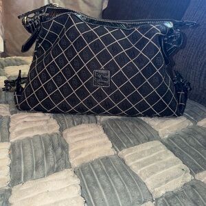 Dooney & Bourke Black Quilted Shoulder Crossbody Bag